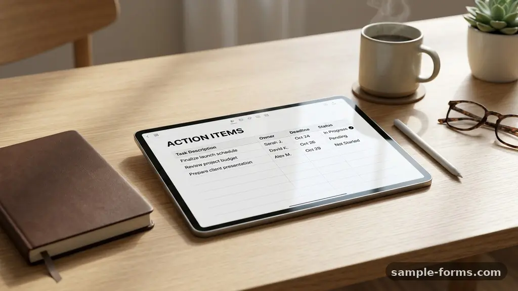 How to Build a Meeting Action Items Form for Better Follow-Up