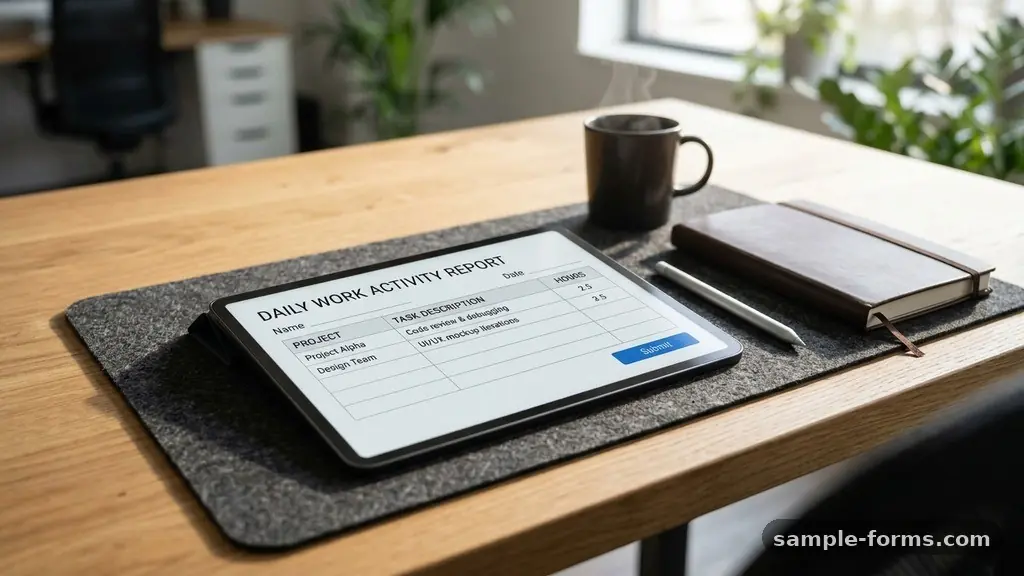 How to Create a Daily Work Activity Report Form