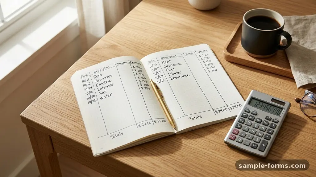 How to Create a Household Expense Record Form