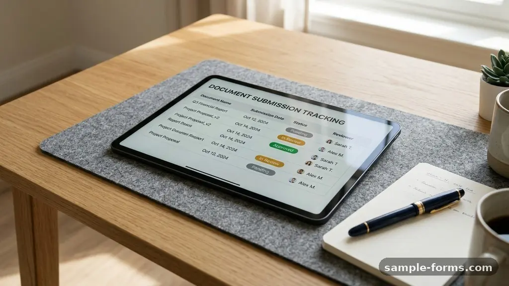 How to Make a Document Submission Tracking Form