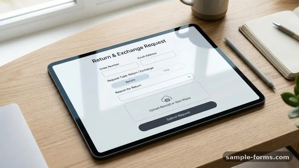 Return and Exchange Request Form: A Practical Layout Guide