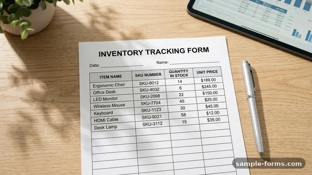 Simple Inventory Tracking Form: What to Record and Why